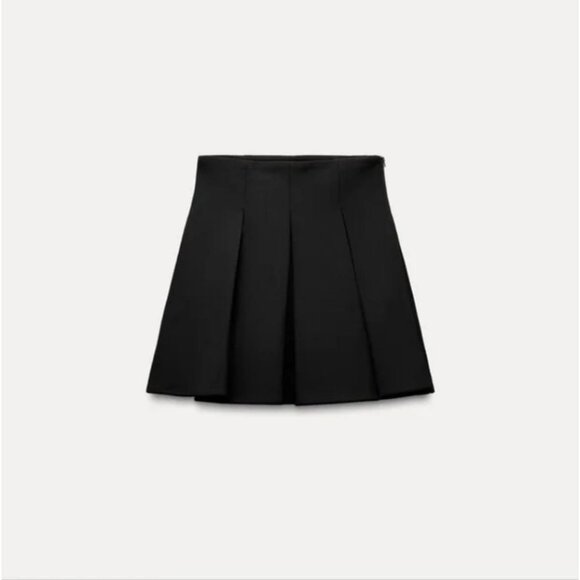 ZARA MINI GODETS SKIRT - Picture 1 of 9